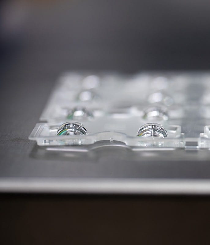 Bauteil aus optischem Hochleistungssilikon